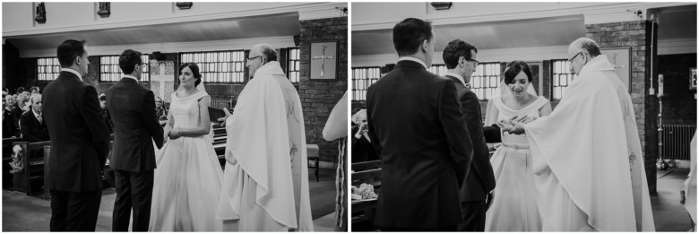 bride and groom at their wedding ceremony