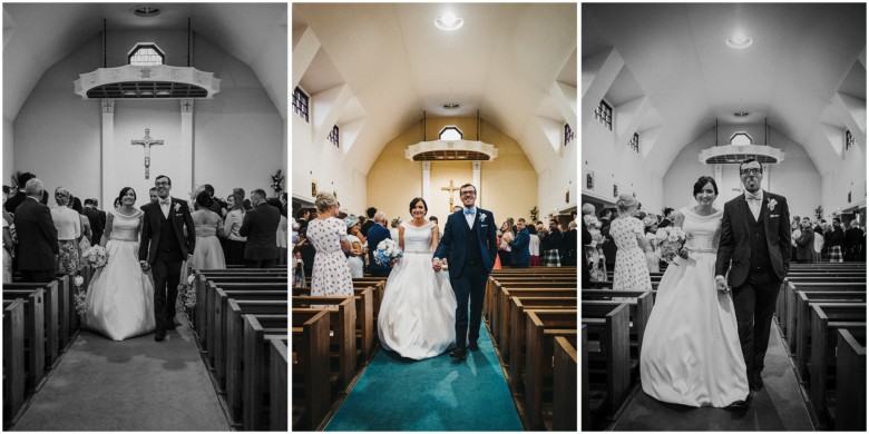 bride and groom at their wedding ceremony