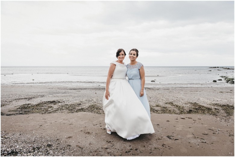 bride and bridesmaid