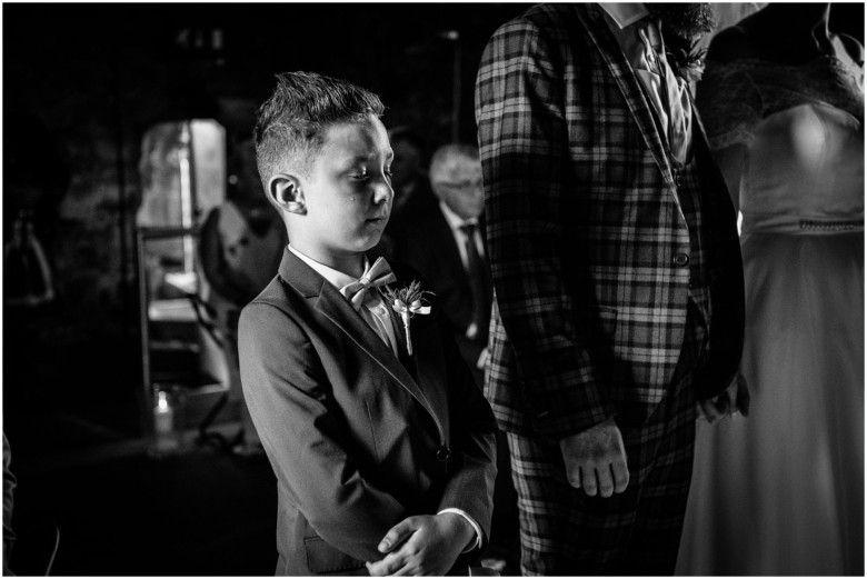 wedding ceremony in a scottish castle