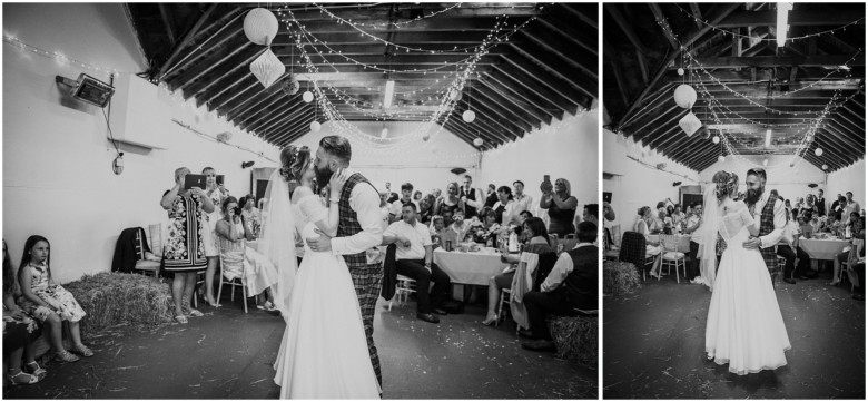 bride and groom's first dance