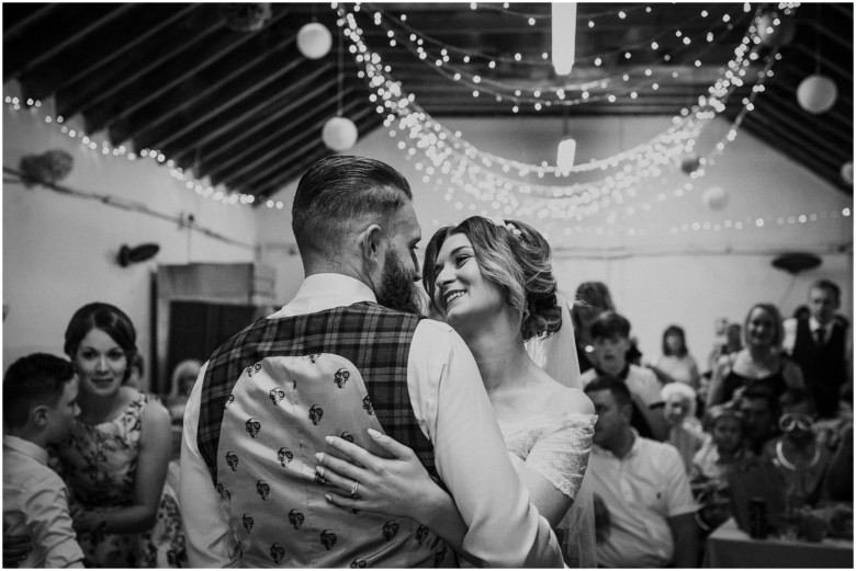 bride and groom's first dance