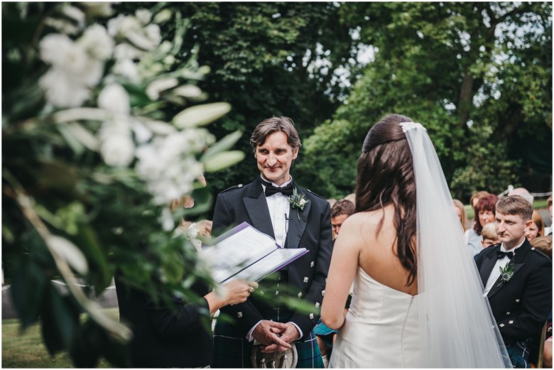 bride and groom getting married