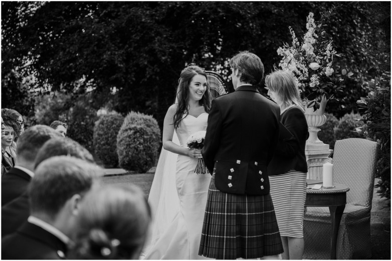 bride and groom getting married