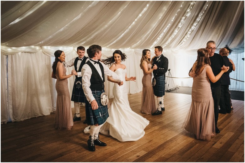 bride and grooms first dance