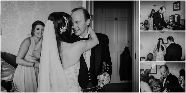 bride and her dad