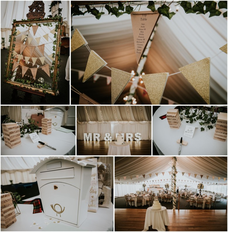 wedding dining room details