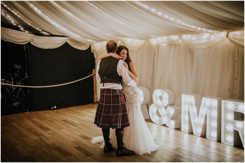 bride and groom first dance