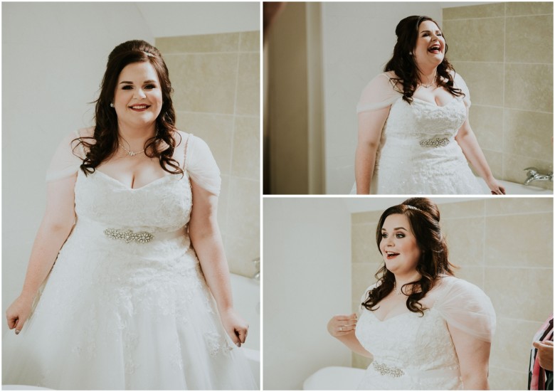 bride in her wedding dress