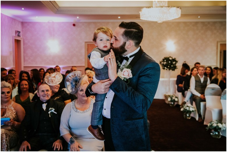 bride and groom at their wedding ceremony