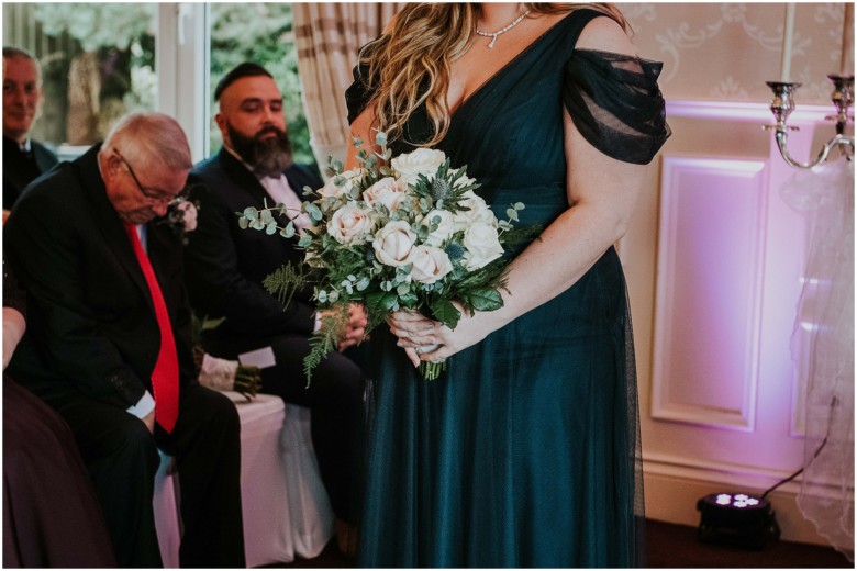 bride and groom at their wedding ceremony