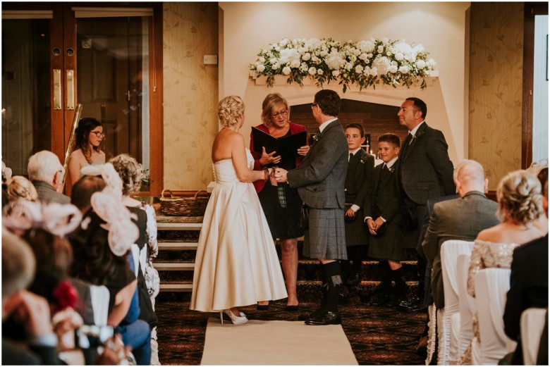 bride and groom wedding ceremony