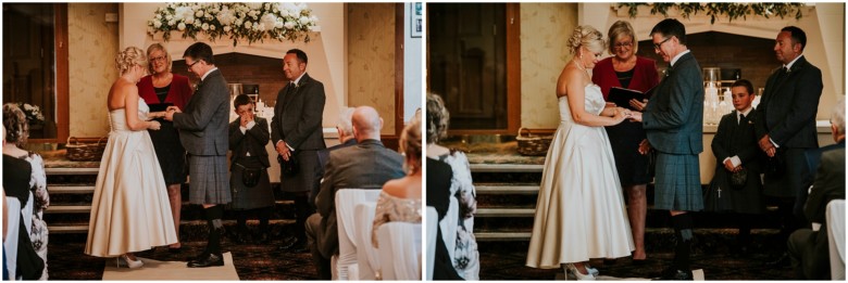 bride and groom wedding ceremony