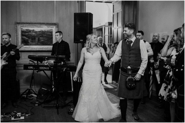 bride and grooms first dance