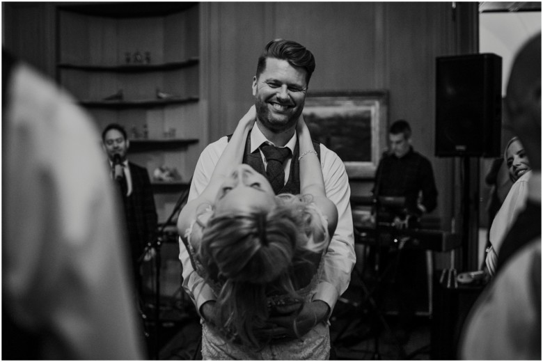 bride and grooms first dance