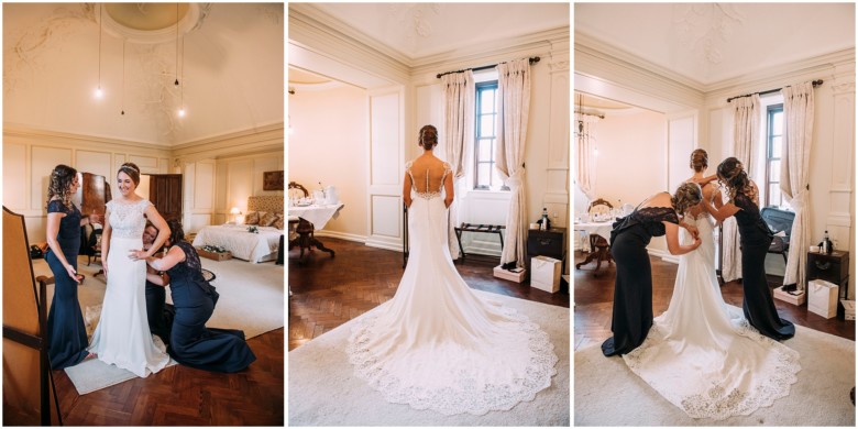 bride and her bridesmaids