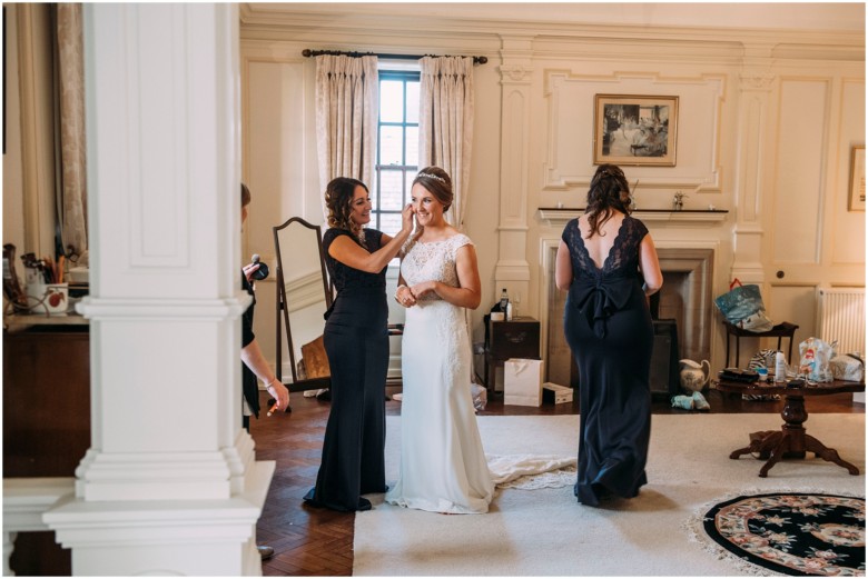 bride and her bridesmaids