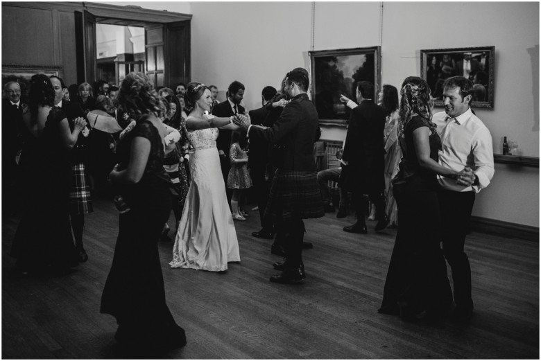 bride and groom first dance