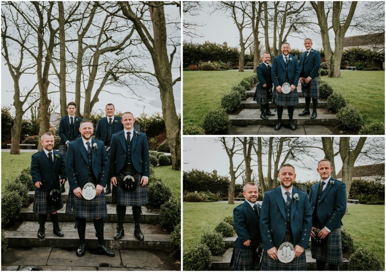 groom and his groomsmen