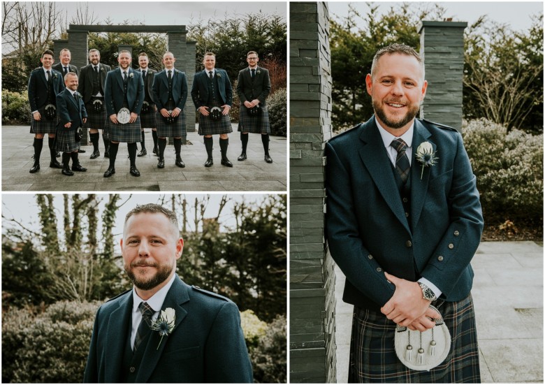 groom and his groomsmen