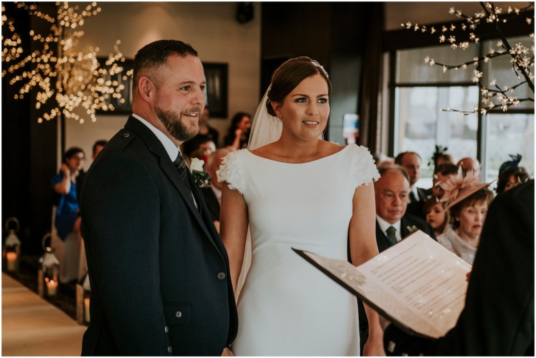 bride and groom wedding ceremony