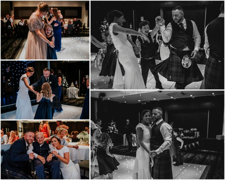 bride and grooms first dance