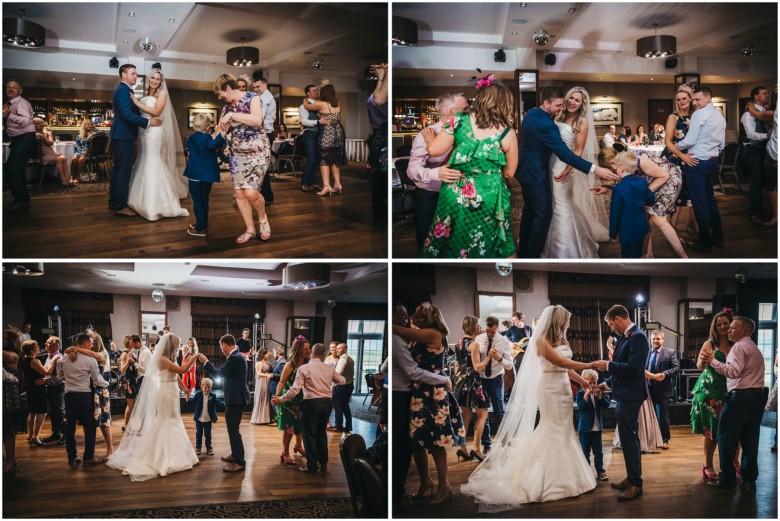 bride and grooms first dance