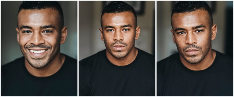 Headshots for a male actor