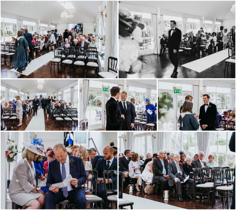 wedding ceremony in a castle