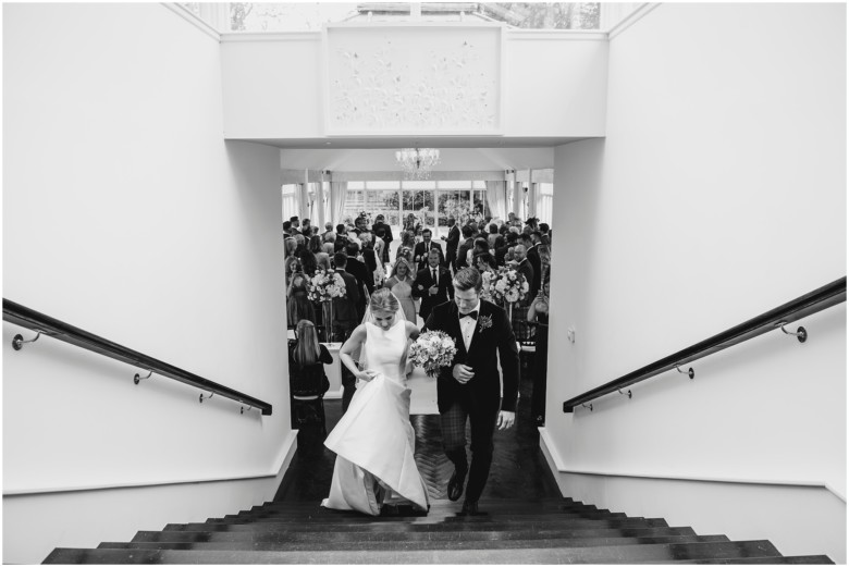 wedding ceremony in a castle