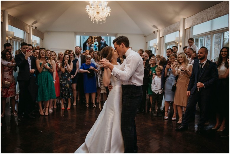 bride and groom first dance