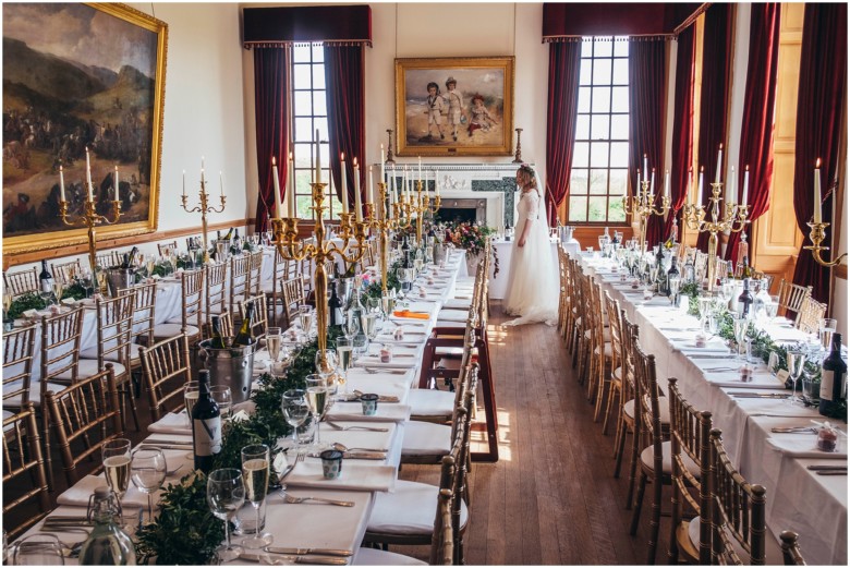 wedding breakfast in a scottish castle