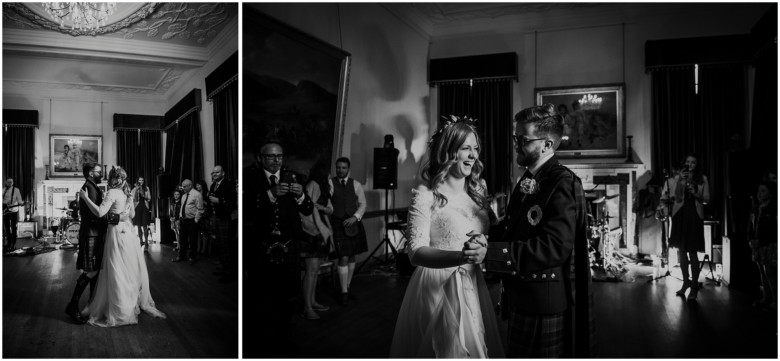 bride and groom's first dance