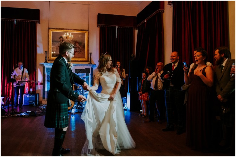 bride and groom's first dance