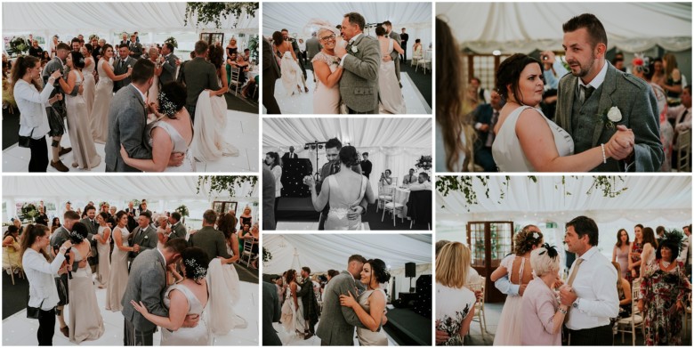 bride and groom first dance