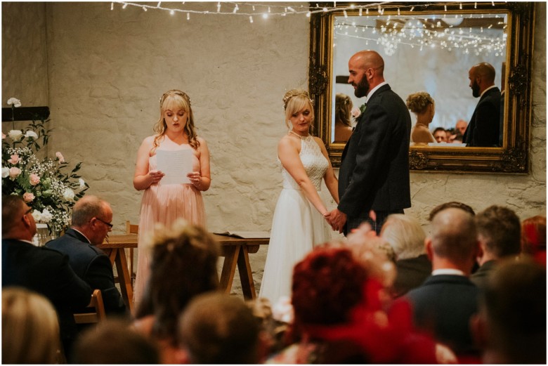 bride and groom wedding ceremony