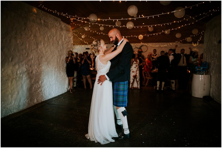 bride and groom's first dance