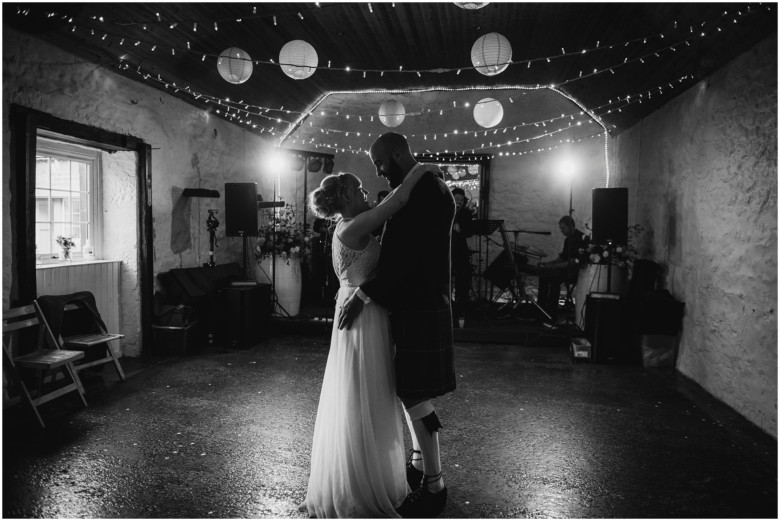 bride and groom's first dance