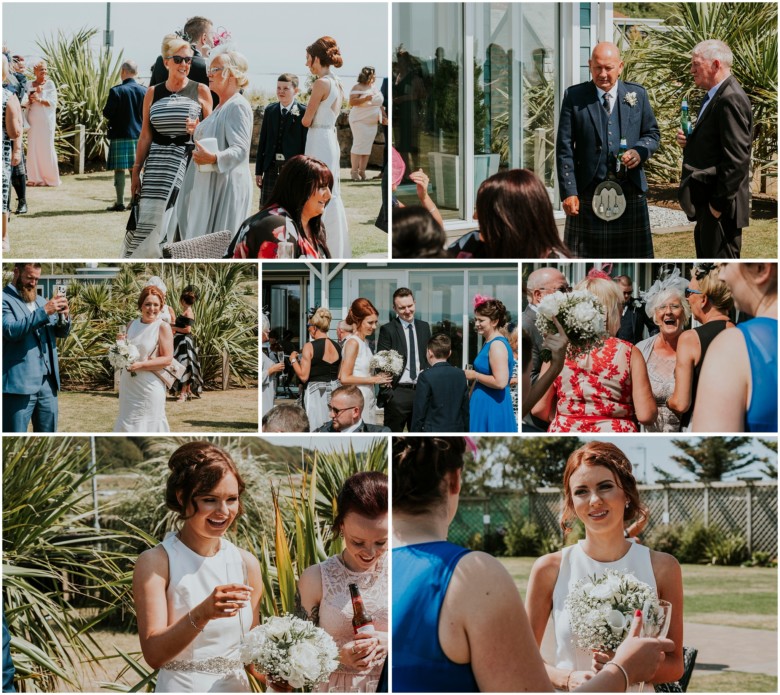 champagne reception at same sex wedding