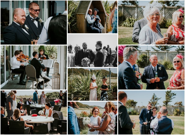 champagne reception at same sex wedding