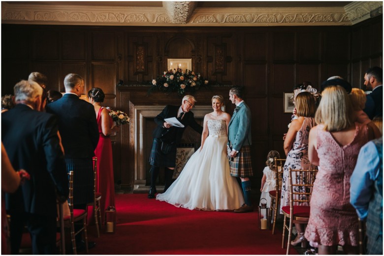 bride and grooms wedding ceremony