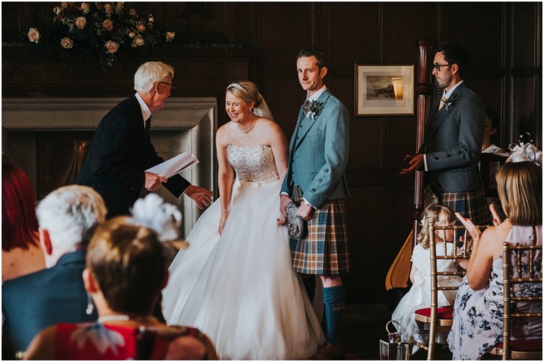 bride and grooms wedding ceremony