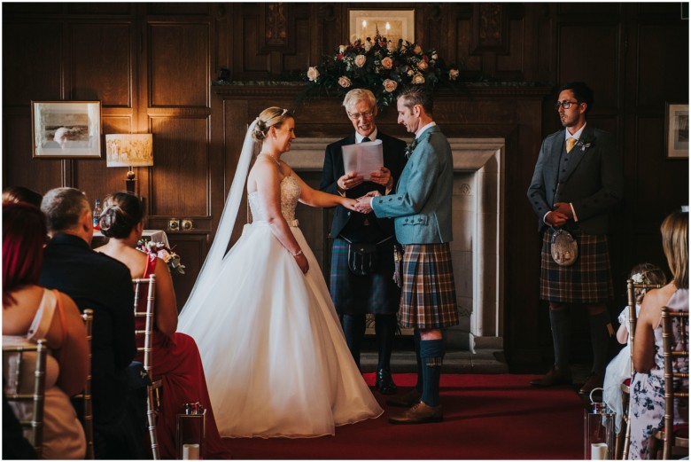 bride and grooms wedding ceremony