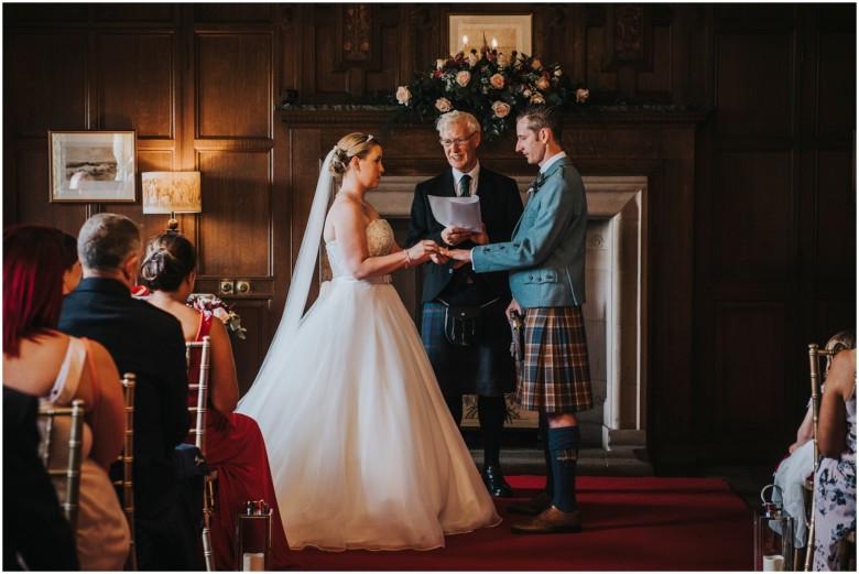 bride and grooms wedding ceremony