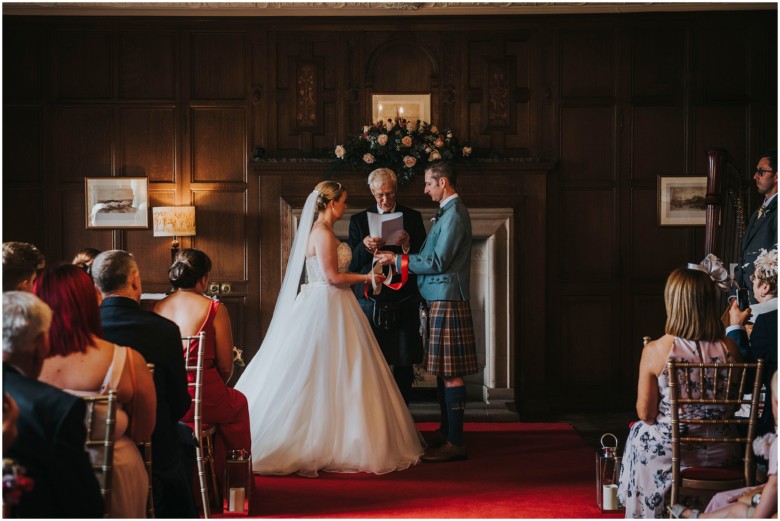 bride and grooms wedding ceremony