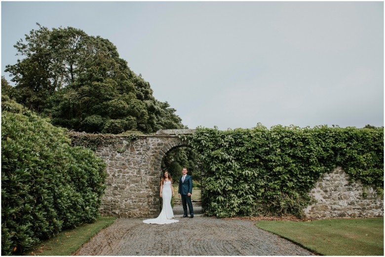 bride and groom photographed at a scottish country estate