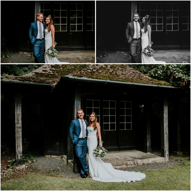 bride and groom photographed at a scottish country estate