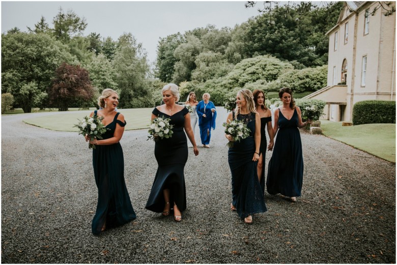 wedding ceremony at a scottish estate