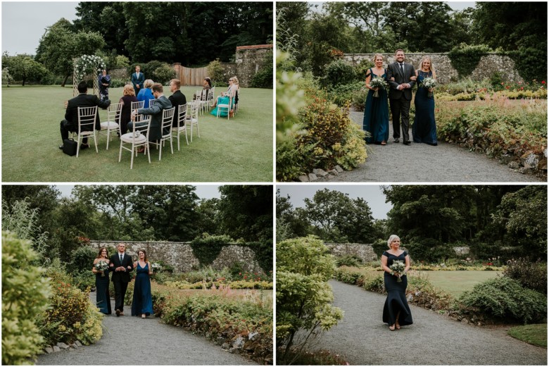 wedding ceremony at a scottish estate