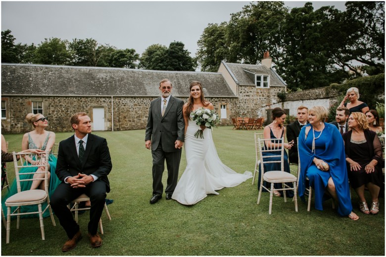 wedding ceremony at a scottish estate